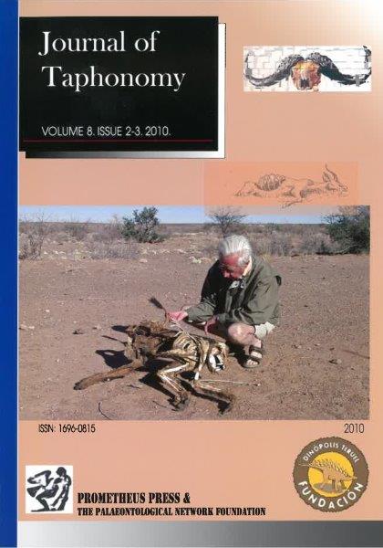 VOLUME 8. NUMBER 2-3. 2010 [Paleoanthropological Taphonomy in Southern Africa Travis Rayne Pickering & Amy Egeland (eds.)]